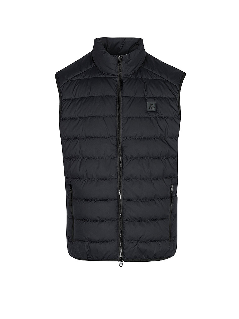 Marc O'Polo Herren Steppweste Übergangsjacke wasserabweisend, Blau (Dark Navy), XS