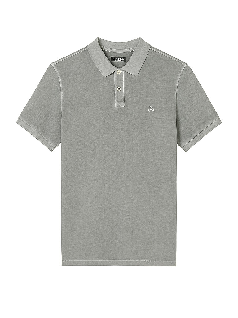 Marc O'Polo Herren Kurzarm-Poloshirt aus Bio-Baumwolle Regular Fit, Grau (Griffin), XL