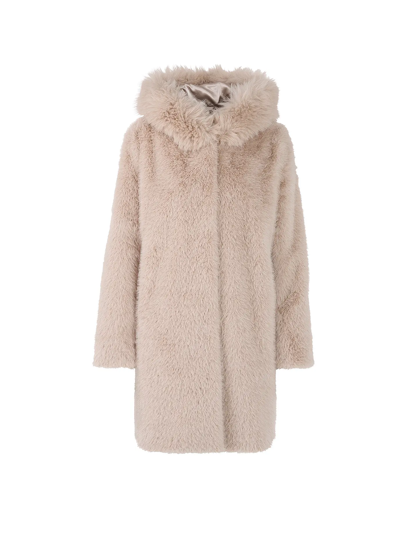 MARC CAIN  | Mantel in Felloptik | creme
