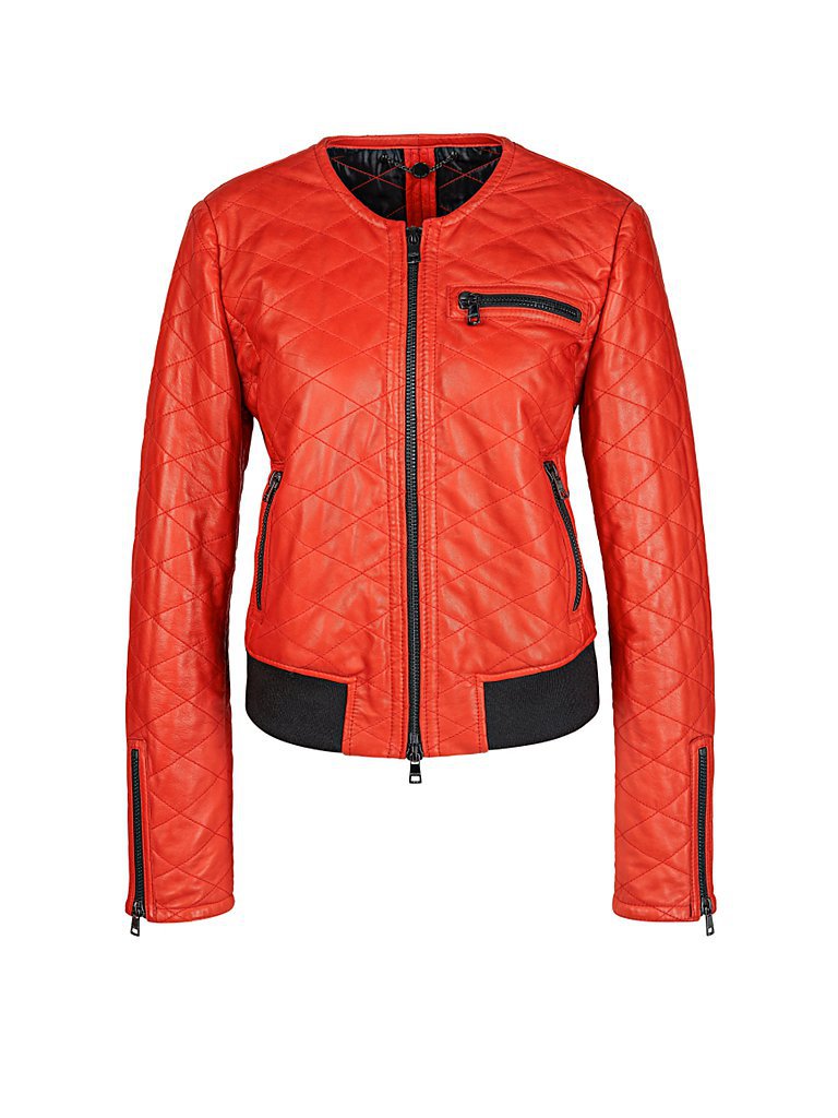 MARC CAIN Lederjacke rot | 36