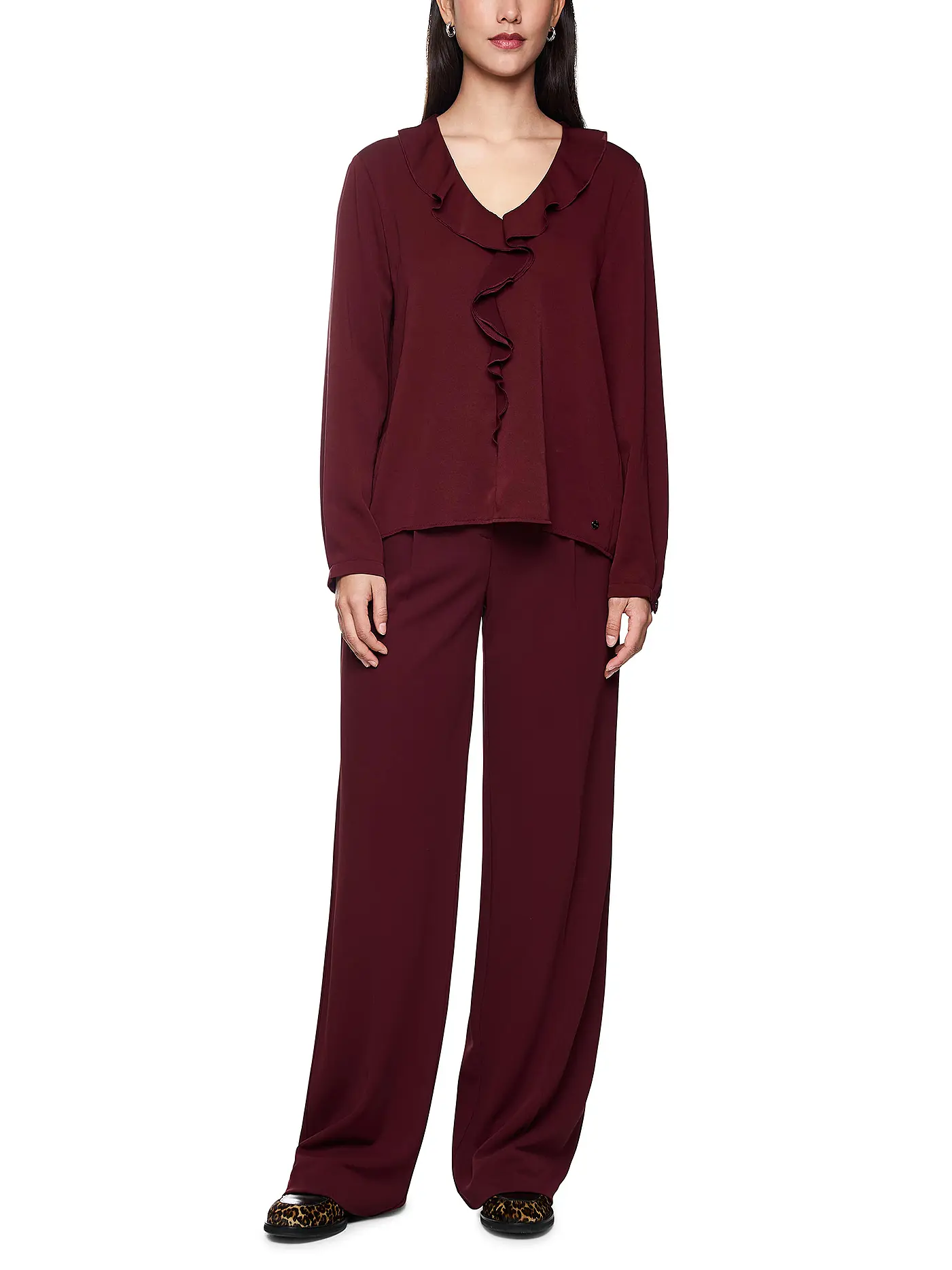 MARC CAIN | Bluse  | dunkelrot