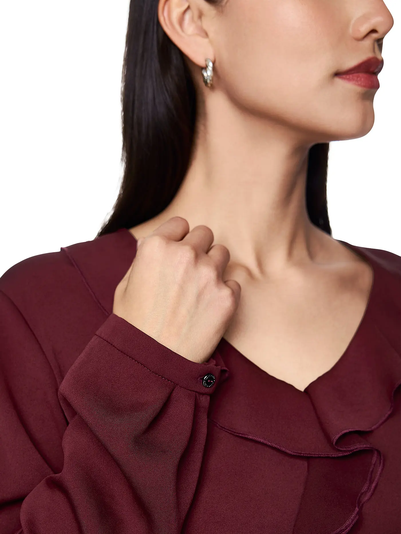 MARC CAIN | Bluse  | dunkelrot
