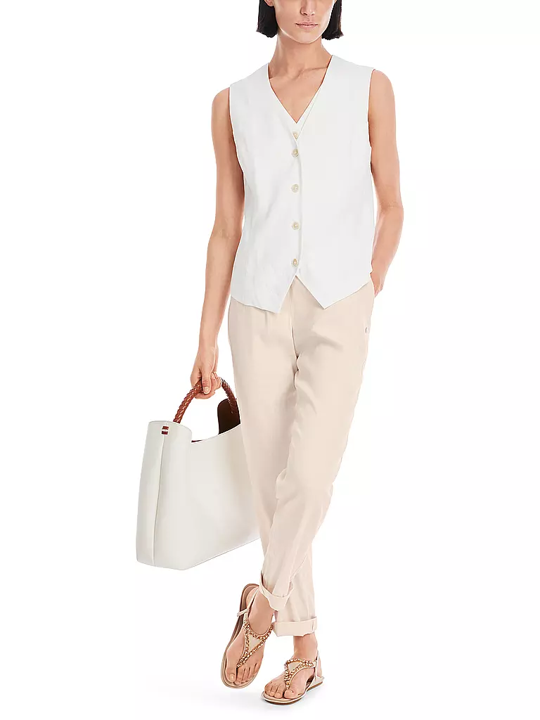 MARC CAIN | Businesshose 7/8 RHODOS | creme