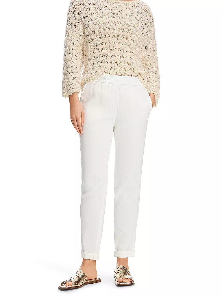 MARC CAIN | Businesshose 7/8 RHODOS | creme