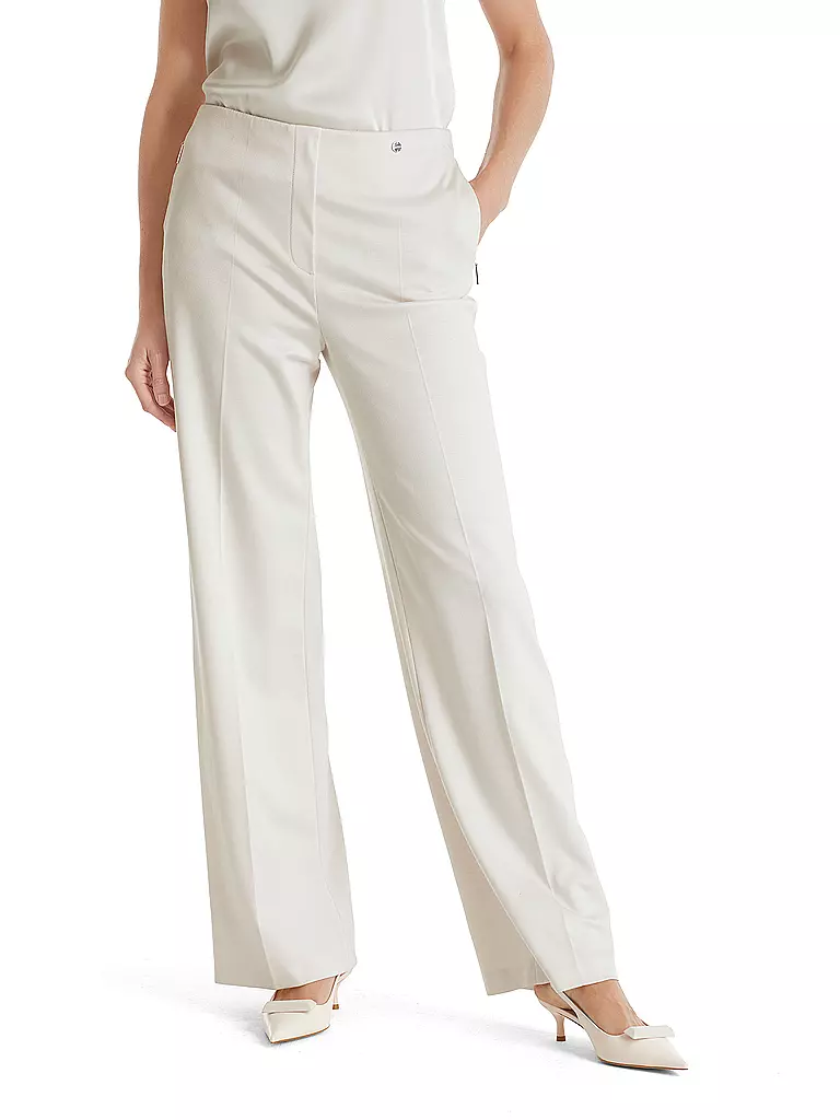 MARC CAIN | Businesshose Wide Fit WINDER | grau