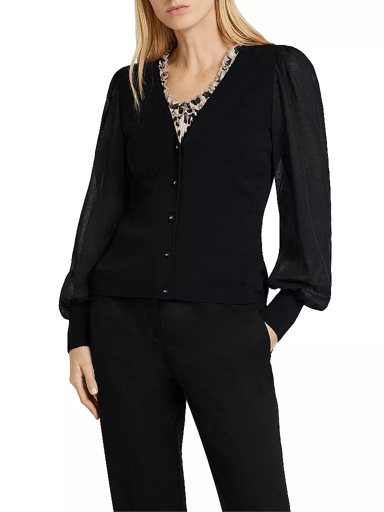 Marc Cain Collections Long Cardigan In Black XC 39.09 M24 Col 900