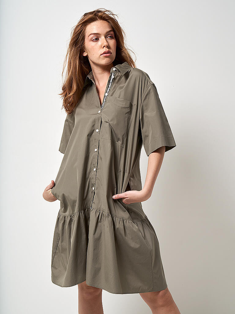 MARC CAIN | Hemdblusenkleid | grün