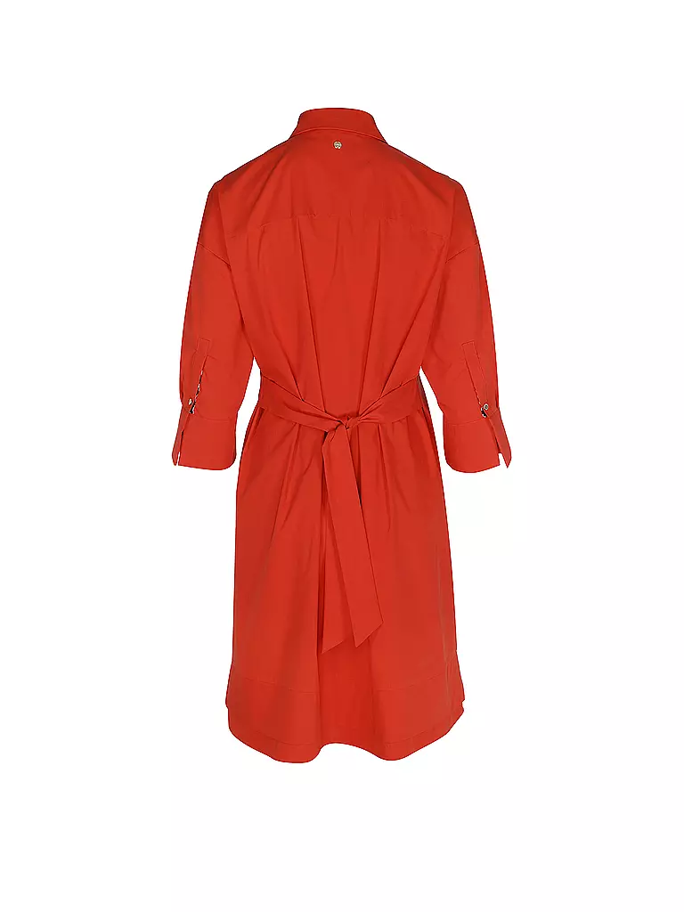 MARC CAIN | Hemdblusenkleid | dunkelrot