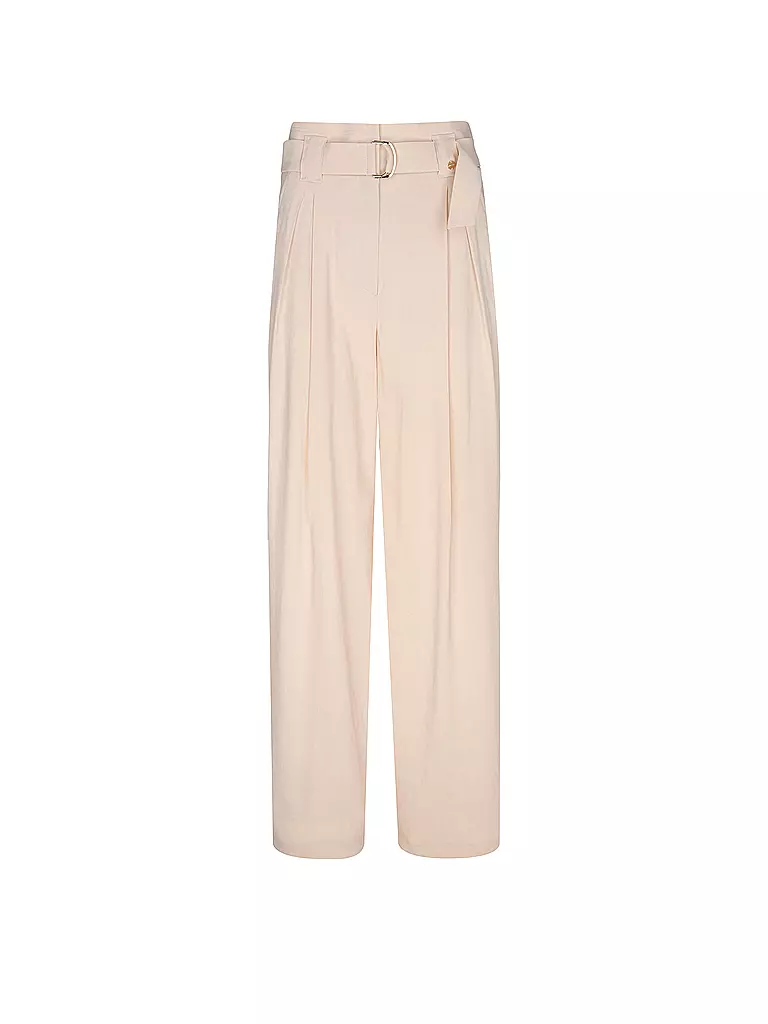 MARC CAIN | High Waist Chino WICHITA Wide Fit | rosa