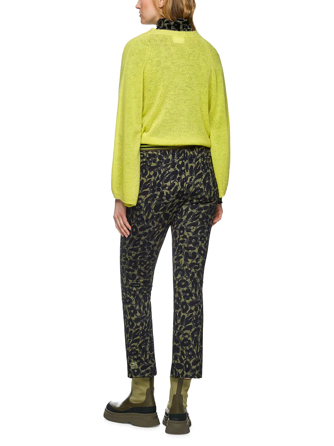 MARC CAIN | Hose Bootcut Fit FREDERICA | olive