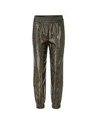 MARC CAIN | Hose in Lederoptik ROYE | olive