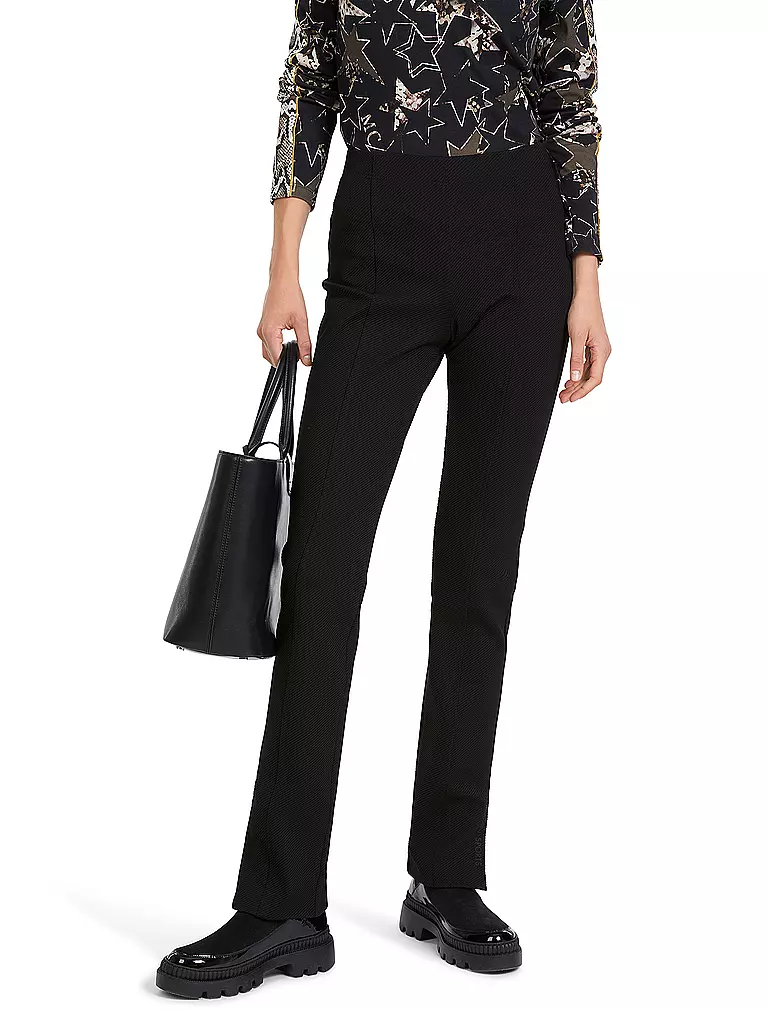 MARC CAIN | Hose Slim Fit SUMBER | schwarz