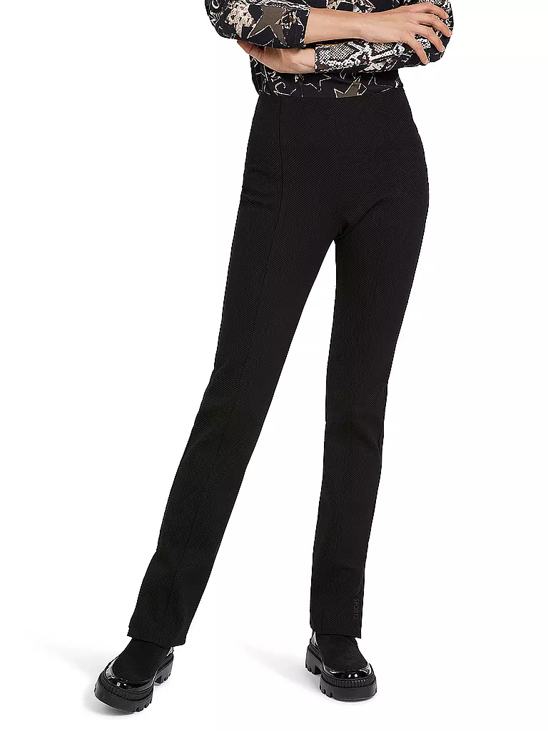 MARC CAIN | Hose Slim Fit SUMBER | schwarz