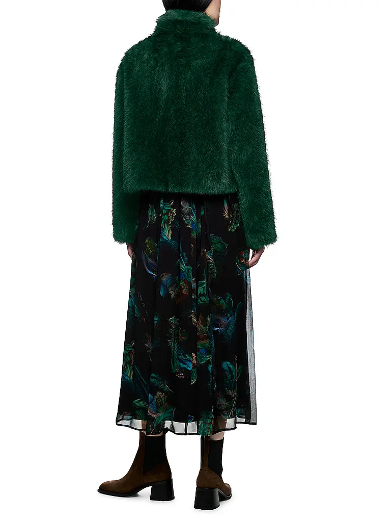 MARC CAIN | Jacke in Felloptik  | dunkelgrün