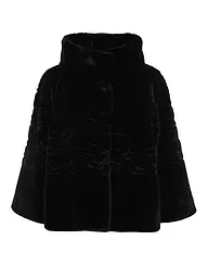MARC CAIN | Jacke in Felloptik | schwarz