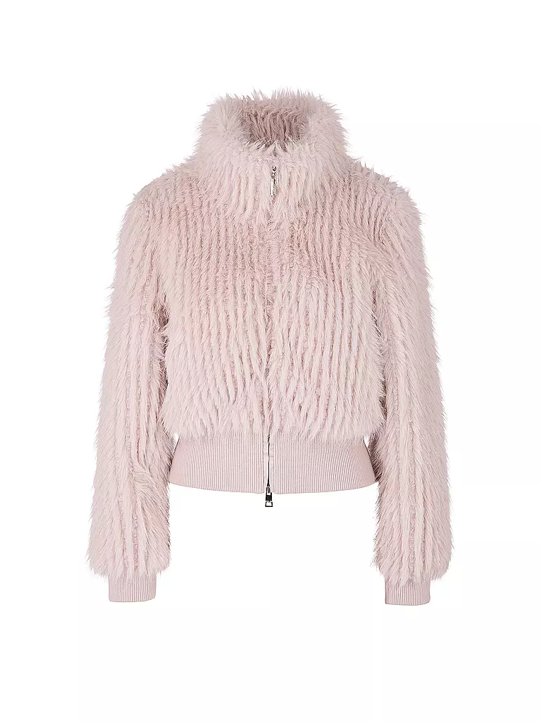 MARC CAIN | Jacke in Felloptik | hellgrau