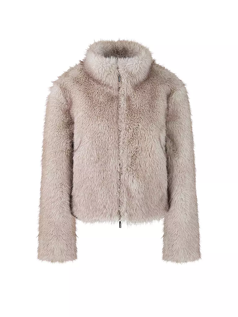 MARC CAIN | Jacke in Felloptik | hellgrau