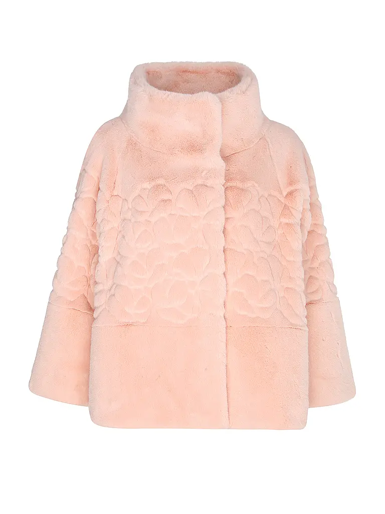 MARC CAIN | Jacke in Felloptik | rosa