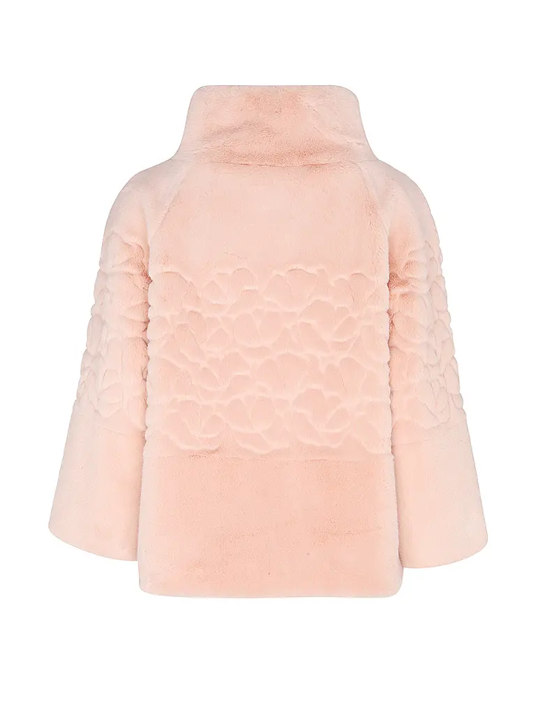 MARC CAIN | Jacke in Felloptik | rosa