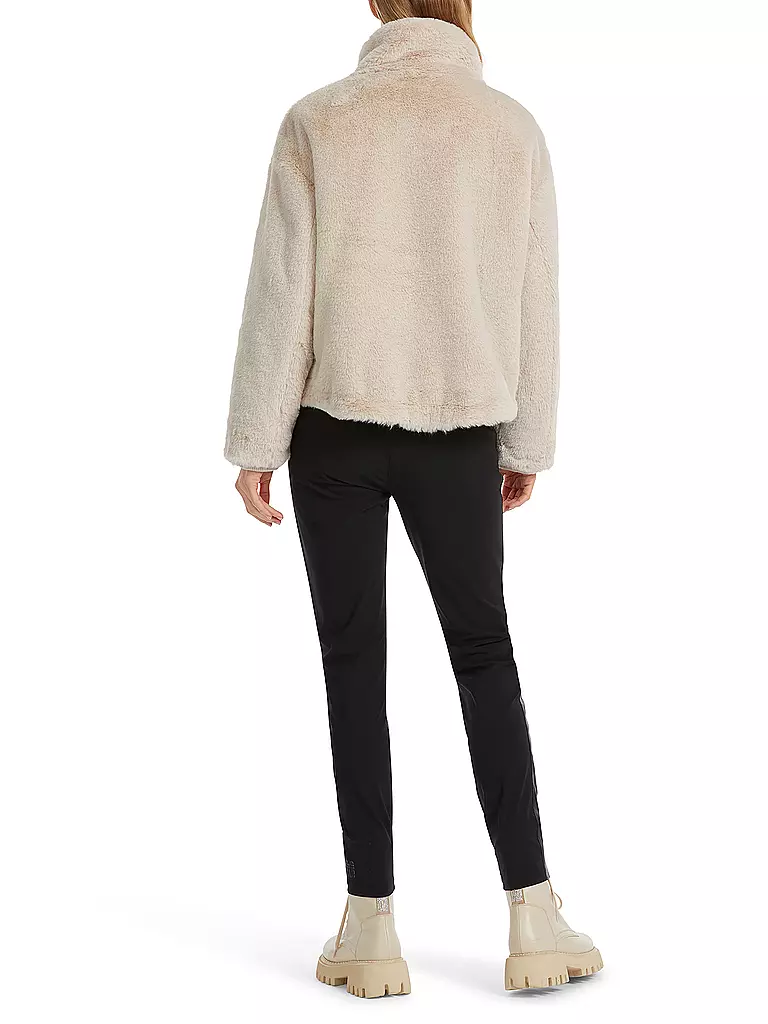 MARC CAIN | Jacke in Felloptik | creme