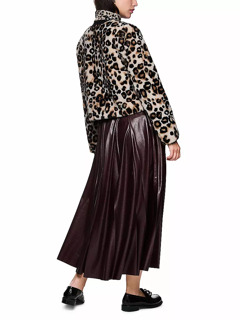 MARC CAIN | Jacke in Felloptik | hellbraun