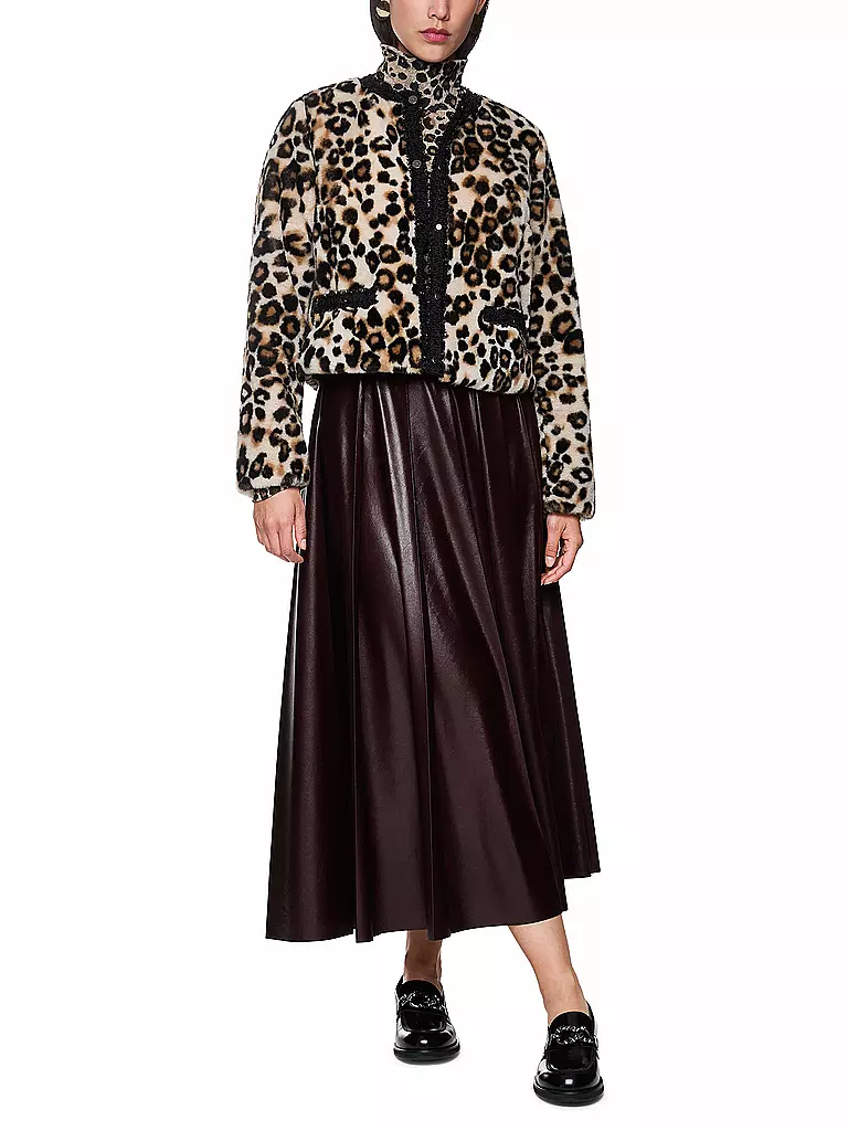 MARC CAIN | Jacke in Felloptik | hellbraun