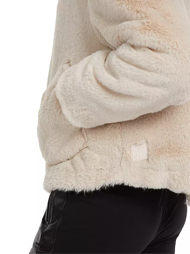 MARC CAIN | Jacke in Felloptik | creme
