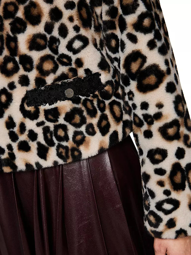 MARC CAIN | Jacke in Felloptik | hellbraun