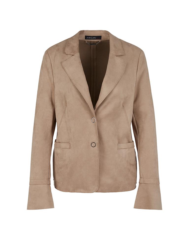 MARC CAIN | Jacke in Lederoptik | beige