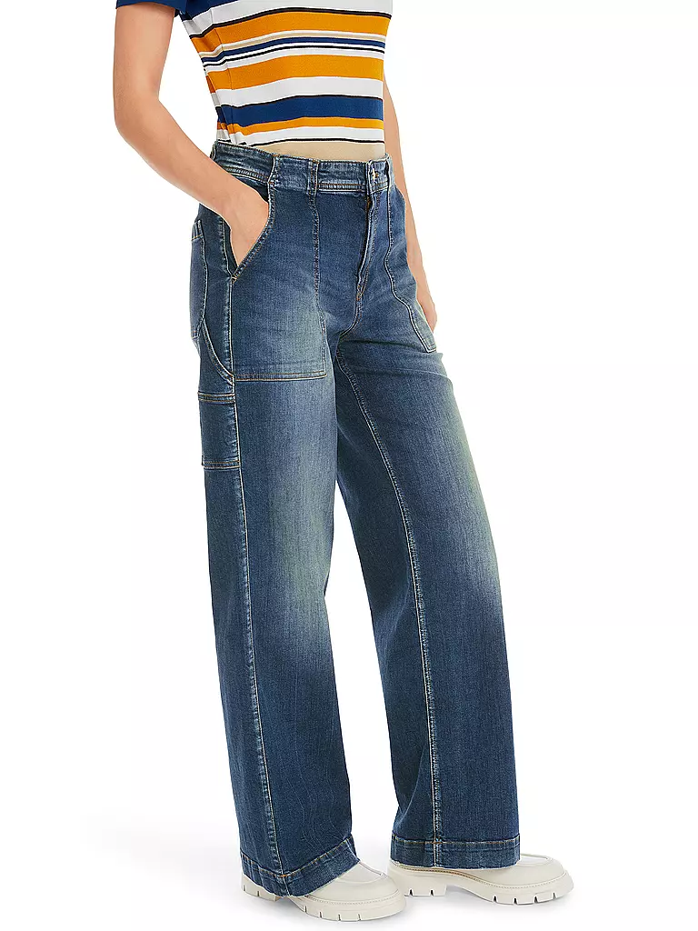 MARC CAIN | Jeans Wide Leg WIGAN  | blau