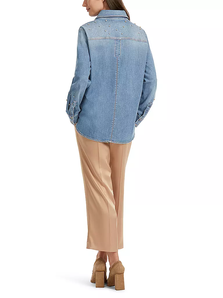 MARC CAIN | Jeansbluse | blau