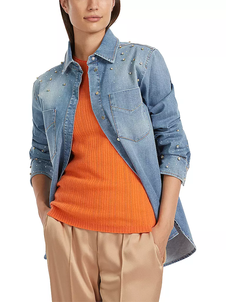 MARC CAIN | Jeansbluse | blau