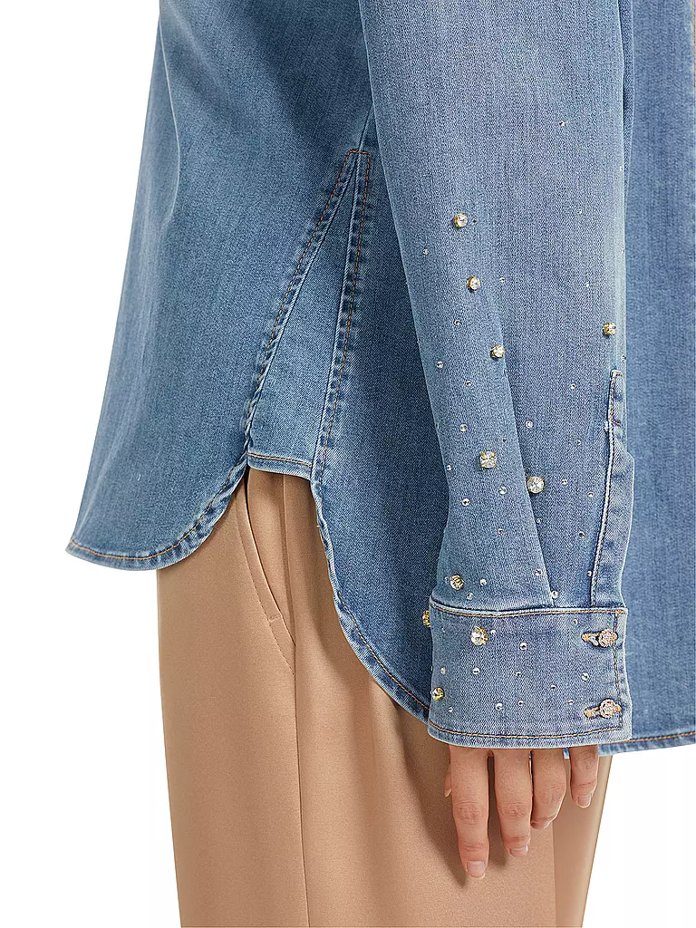 MARC CAIN | Jeansbluse | blau