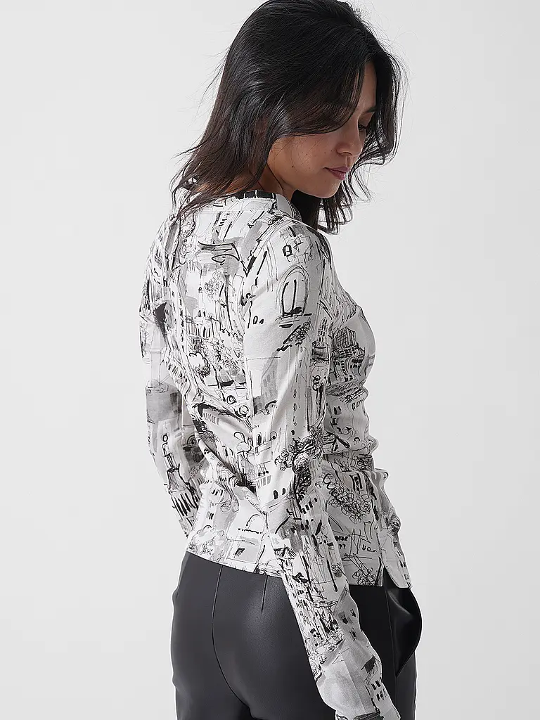 MARC CAIN | Langarmshirt  | hellgrau