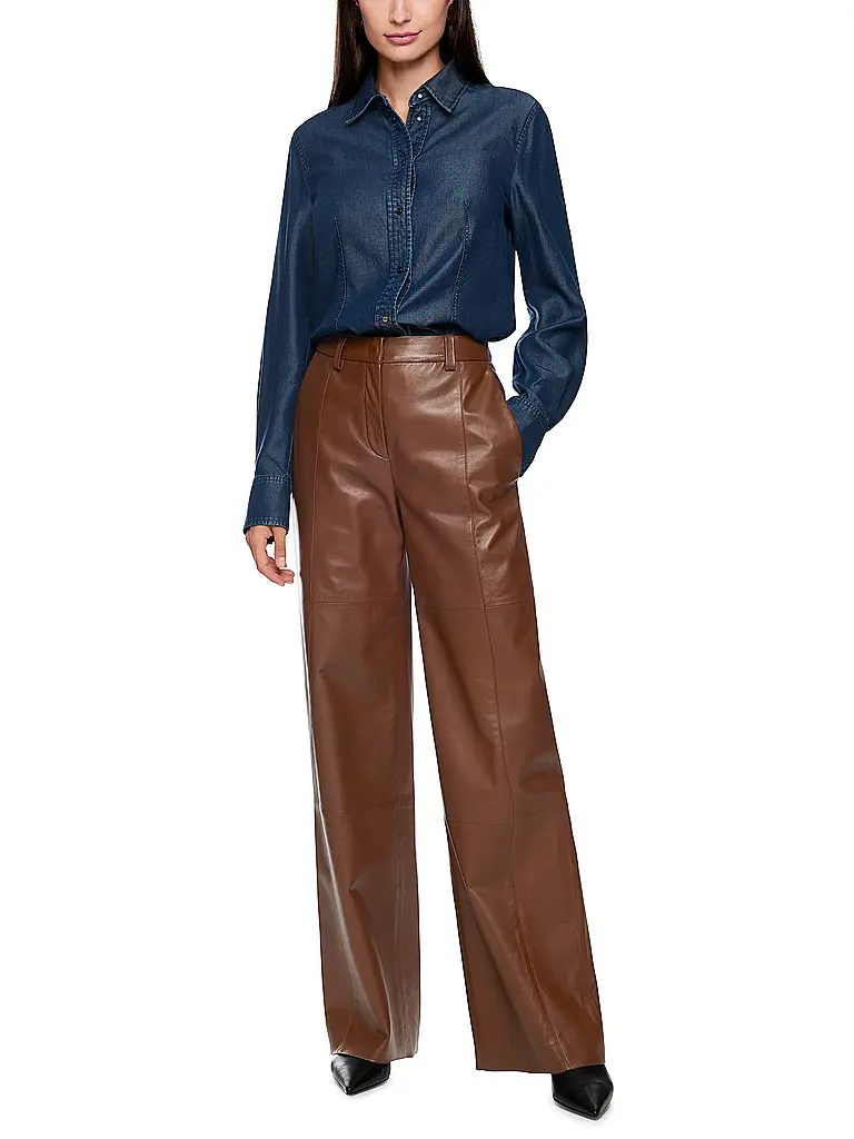 MARC CAIN | Lederhose WARRI | braun