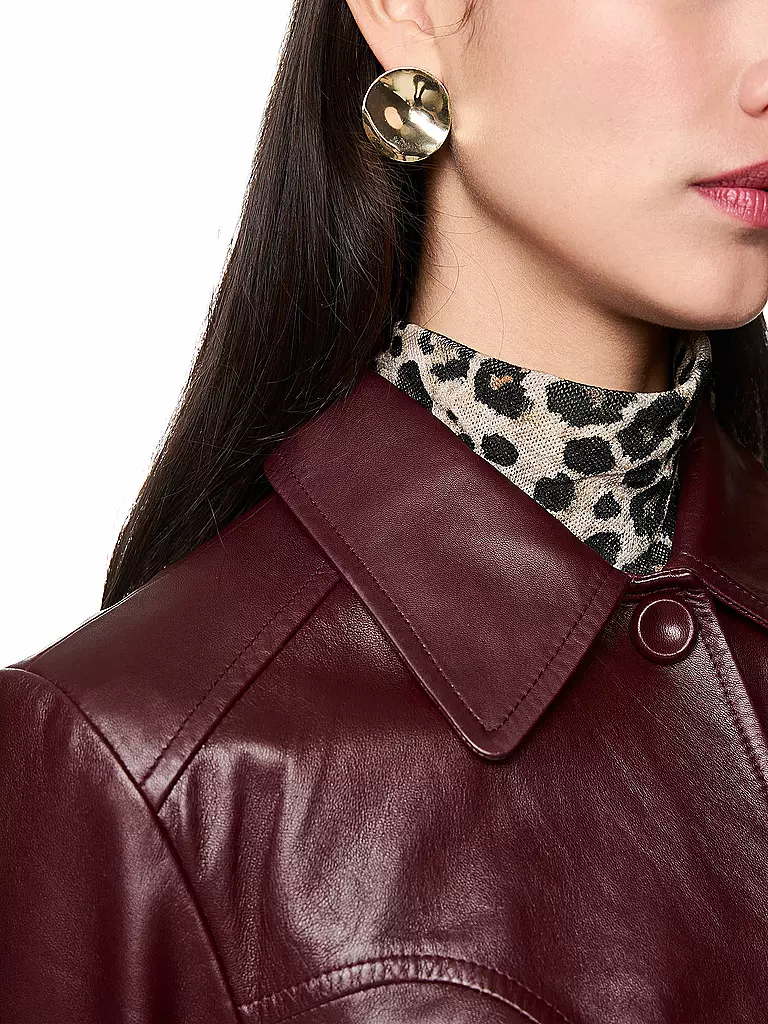 MARC CAIN | Lederjacke  | braun