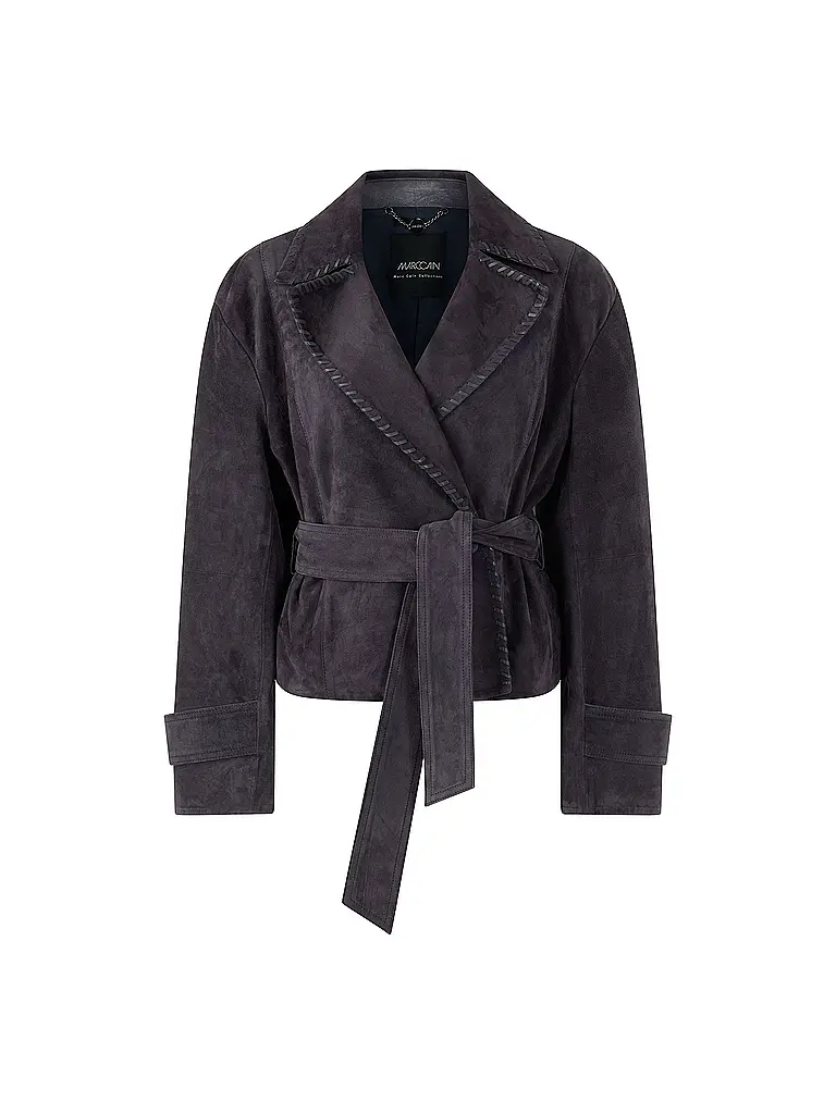 MARC CAIN | Lederjacke | Dunkelblau