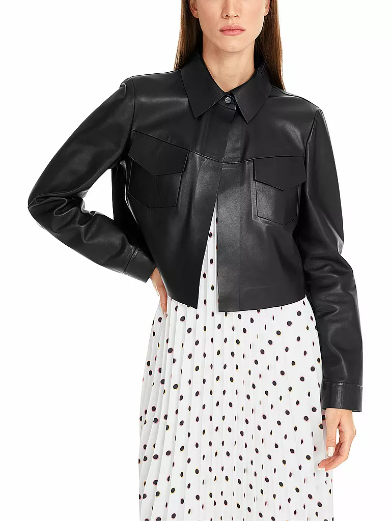 MARC CAIN | Lederjacke | schwarz