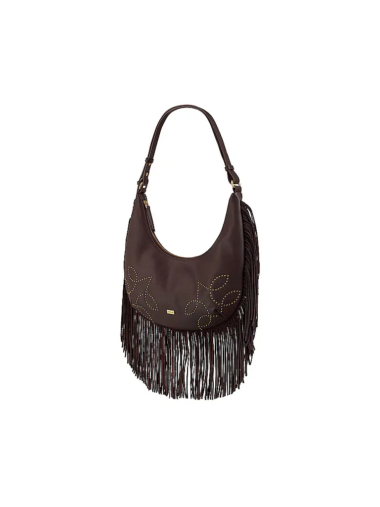 MARC CAIN | Ledertasche - Hobo Bag | Braun