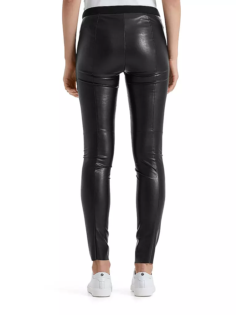 MARC CAIN | Leggings in Lederoptik | braun