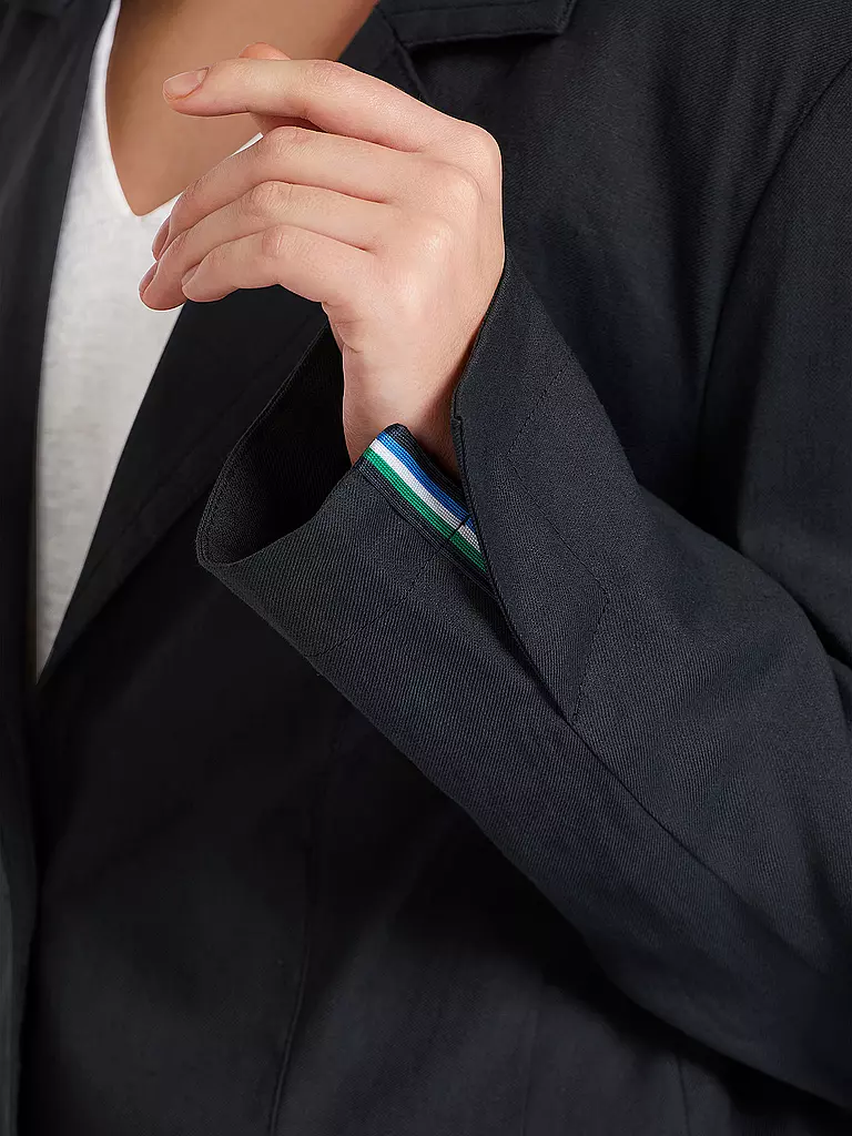 MARC CAIN | Leinenblazer | dunkelblau