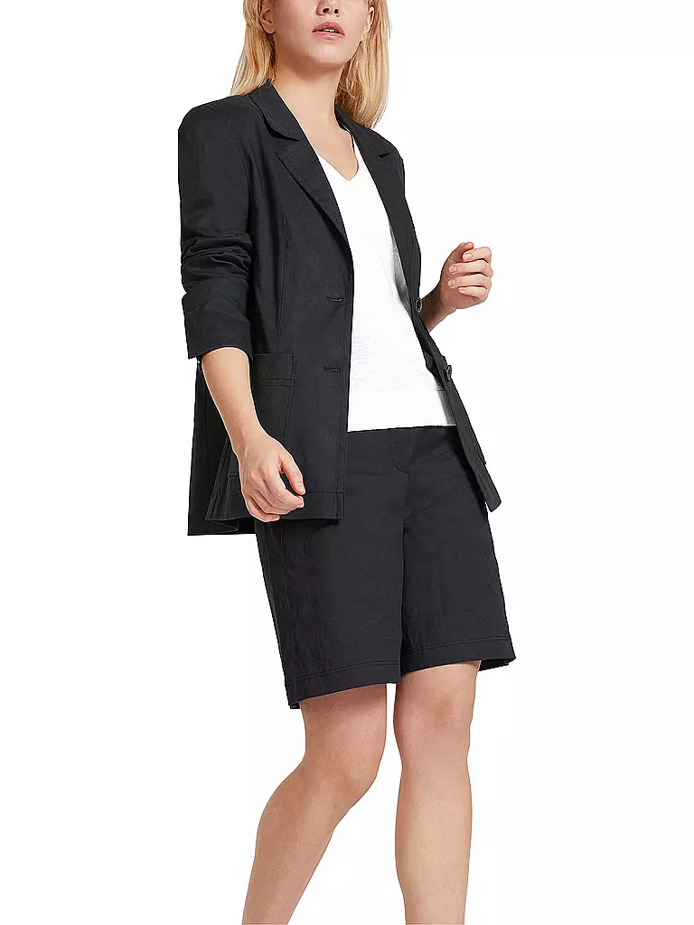 MARC CAIN | Leinenblazer | dunkelblau