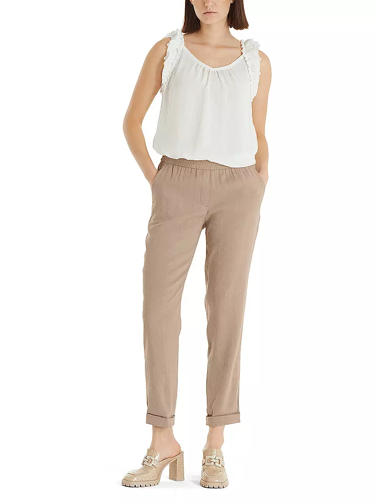MARC CAIN | Leinenhose | beige