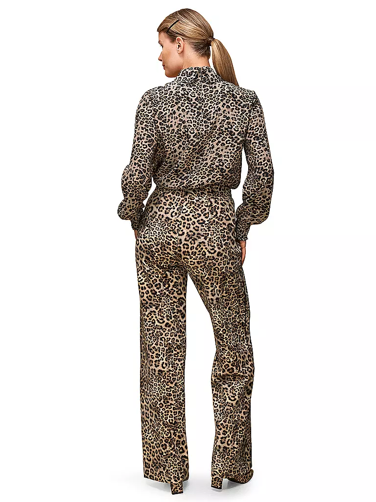 MARC CAIN | Marlenehose WINDER Wide Fit | hellbraun