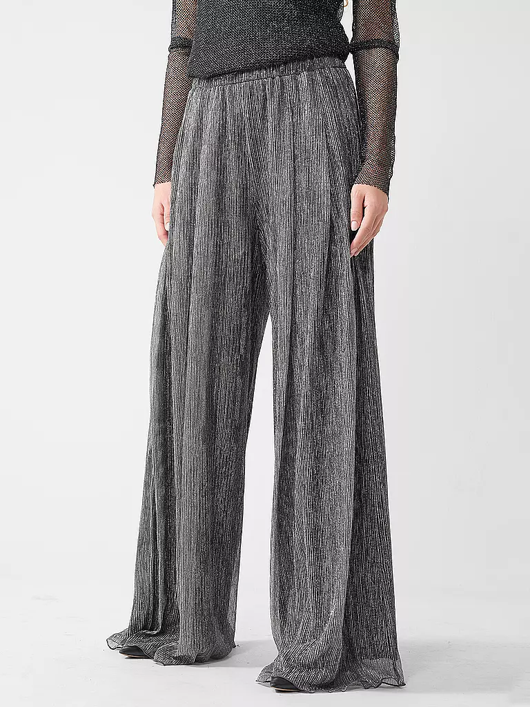 MARC CAIN | Marlenehose WOLIN | silber