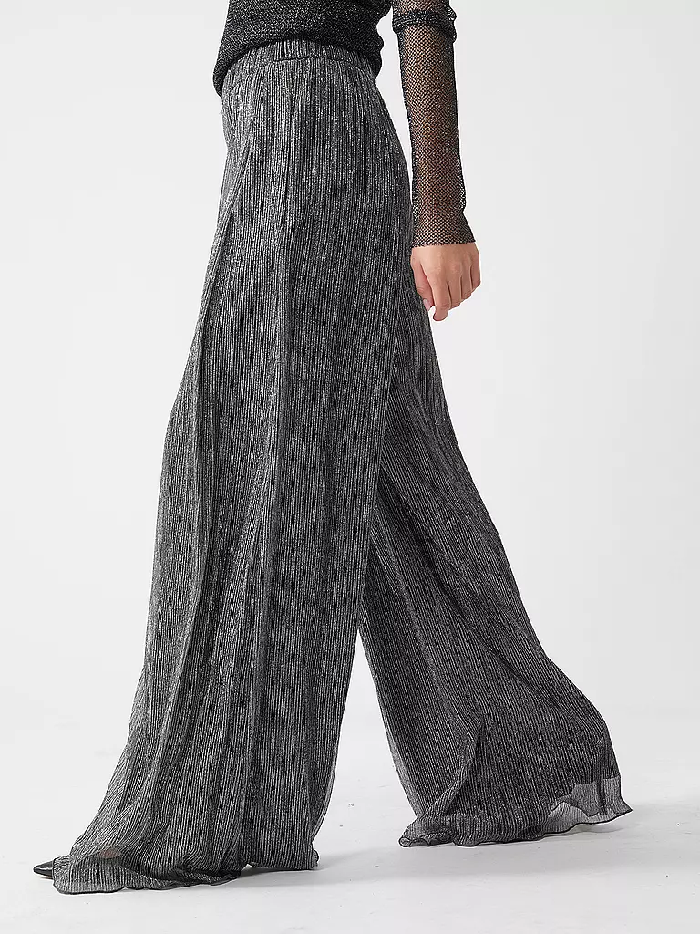 MARC CAIN | Marlenehose WOLIN | silber