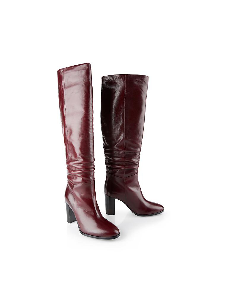 MARC CAIN | Overknee Stiefel  | rot