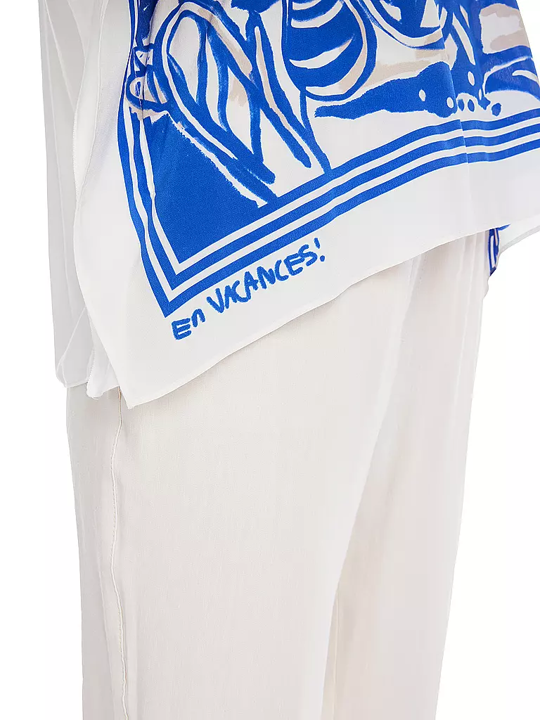 MARC CAIN | Seidenshirt | blau
