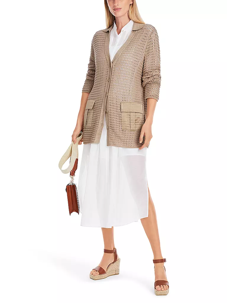 MARC CAIN | Strickjacke | hellbraun