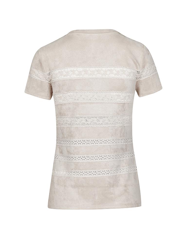 MARC CAIN | T-Shirt in Lederoptik | 